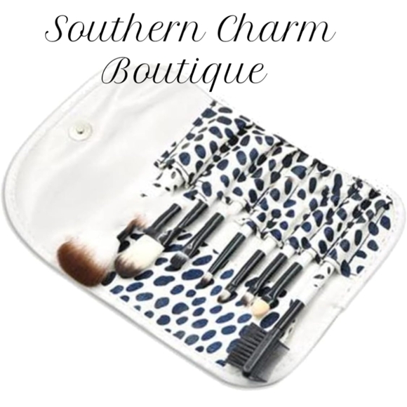 🆕 Cowgirl Print Makeup Bag & Brushes - Picture 2 of 7